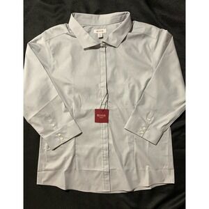 Red House RH Men’s 2XL Gray Long Sleeve Button Down Shirt Pocket Non-iron NWT!